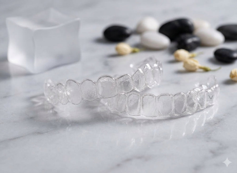 Clear custom-fit retainers