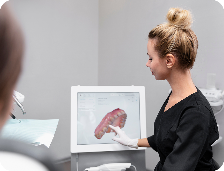 Aligner treatment plan by a UK Dentist